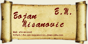 Bojan Mišanović vizit kartica